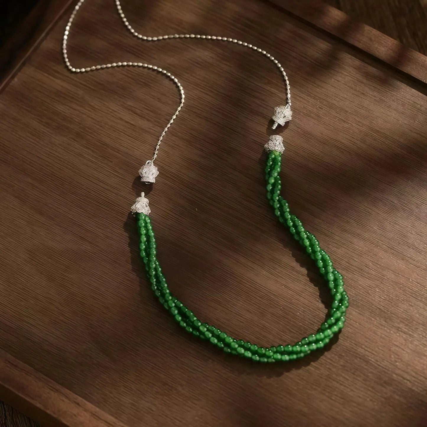 (Energy Collection) High Quality 925 Silver Beaded Jade Bracelet-Custom Energy Infusion Available Luxury Authentic Healing Jewelry for Women