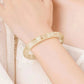 (Energy Collection) Luxury High Quality Silver Citrine Crystal Bangle Authentic Natural Healing Infused with Positive Energy