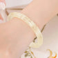 (Energy Collection) Luxury High Quality Silver Citrine Crystal Bangle Authentic Natural Healing Infused with Positive Energy