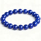 (Energy Collection) High Quality 925 Silver Imperial Blue Natural Lapis Lazuli Luxury Beaded Bracelet Meditation Energy Collectible