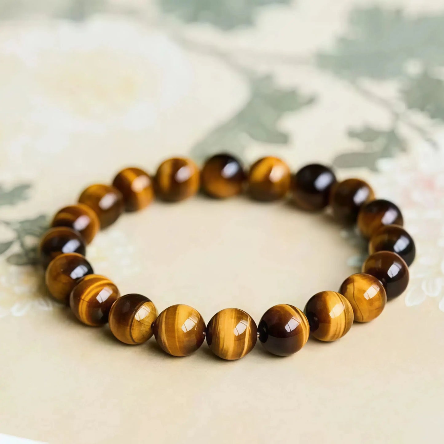 (Energy Collection) Powerful Energy & Protection Beaded Bracelet Natural Tiger Eye Stone for Strength and Confidence