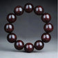(Energy Collection) Spiritual Classic Small-leaved Red Sandalwood Power Beads Bracelet Full Golden Stars High Quality