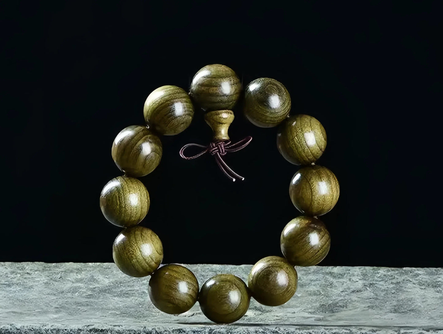 (Energy Collection) Men's Fashion Beaded Bracelets Chinese Culture Religious Style Wood Jewelry Made in China