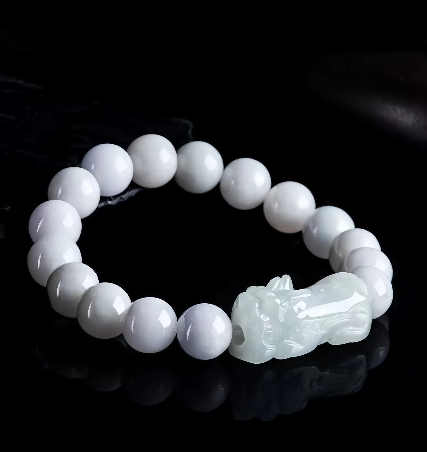 (Energy Collection) Customizable Luxury Beaded Jade Bracelet Wealth-Attracting and Blessing-Praying Jewelry Personalized Bangle Made in China