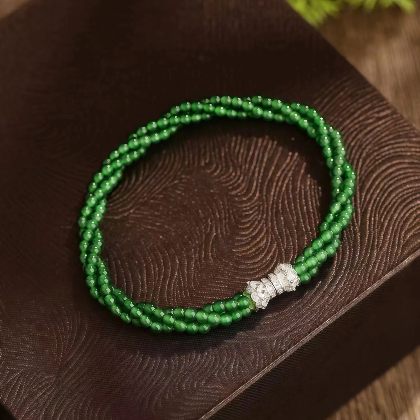 (Energy Collection) High Quality 925 Silver Beaded Jade Bracelet-Custom Energy Infusion Available Luxury Authentic Healing Jewelry for Women