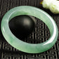 Women Bangle Natural Jade Emerald Light Green Bangle Certificate Transparent Burma Jade Bangle for Women