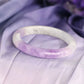 (Energy Collection) Luxury Silver Bangle with Amethyst Crystal Natural Premium Crystal Energized & Blessed Unisex