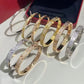 18K Gold Diamond Bangles Unisex