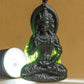 (Energy Collection) Blessed Natural Jade Custom Energy Fine Pendant Necklace Black Jade