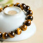 (Energy Collection) Powerful Energy & Protection Beaded Bracelet Natural Tiger Eye Stone for Strength and Confidence
