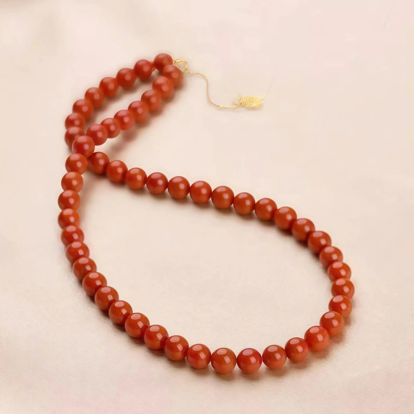 (Energy Collection) Top Grade 925 Silver Agate Beads Strand Necklace with Full Meat Stone Spiritual Energy Chain for Balance and Protection Luxury