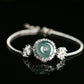 Femme Classic 925 Silver Jadeite Chain & Link Bracelet with Natural Ice-Type Jade Made in China