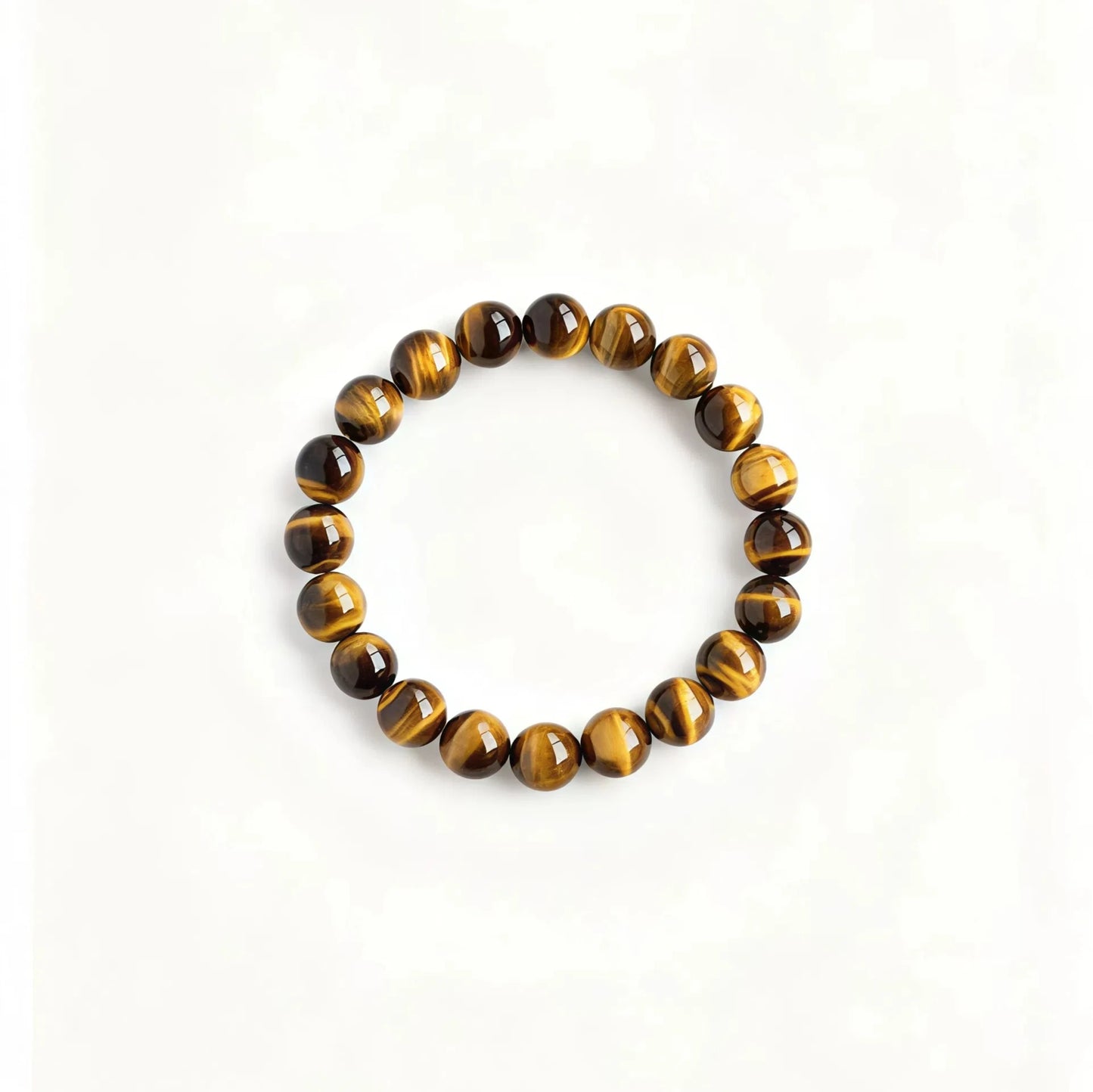 (Energy Collection) Powerful Energy & Protection Beaded Bracelet Natural Tiger Eye Stone for Strength and Confidence