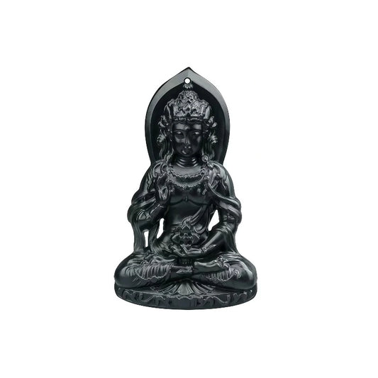 (Energy Collection) Blessed Natural Jade Custom Energy Fine Pendant Necklace Black Jade