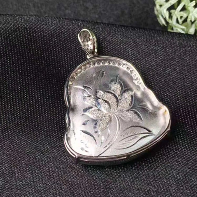 Factory Beautiful Green Jade Stone Jewelry Pendant 18k Gold Natural Jadeite Charm Buddha Pendant