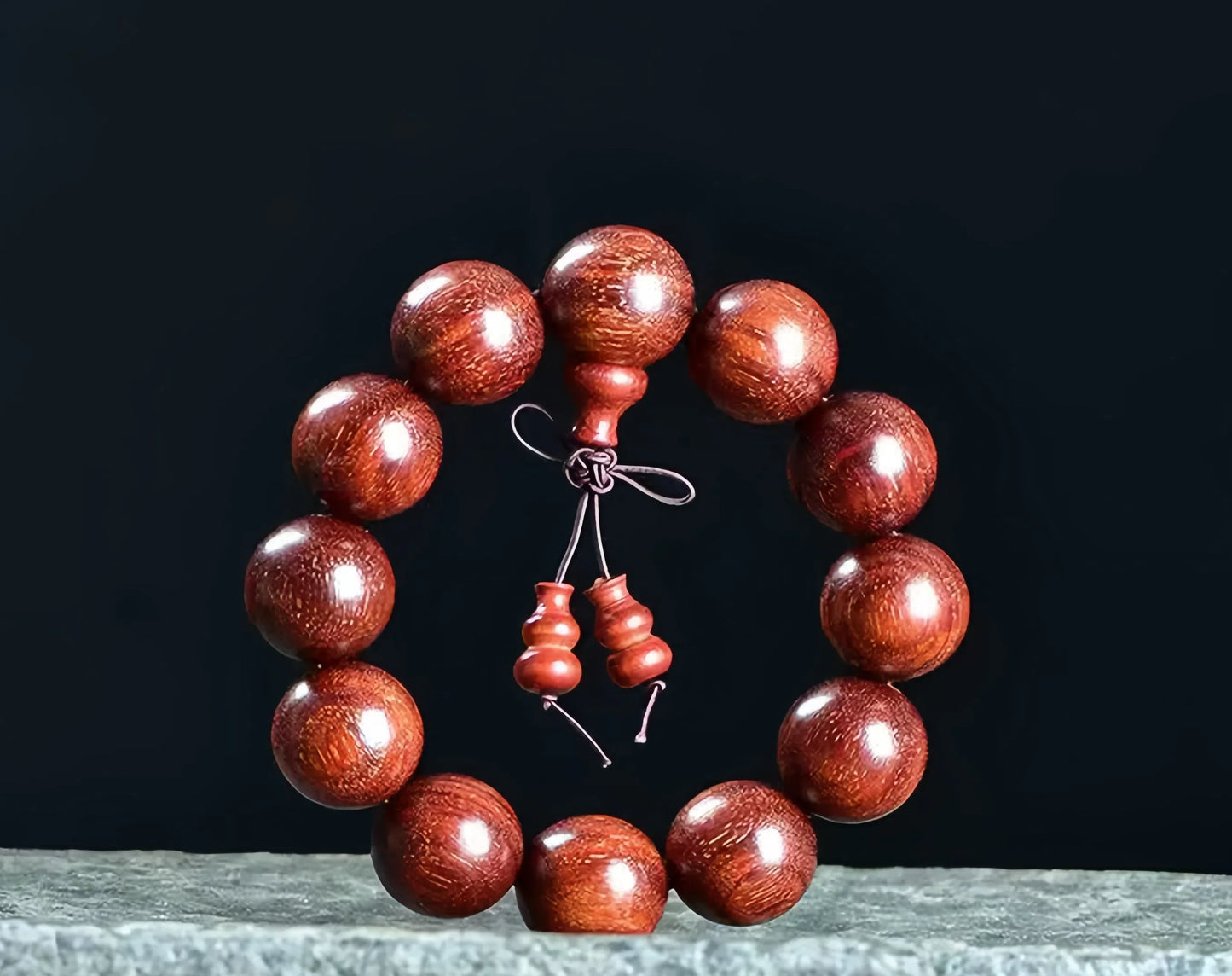 (Energy Collection) Fashionable Custom Beaded Wood Bracelets Classic String Bangles Praying for Auspiciousness Made in China