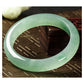Women Bangle Natural Jade Emerald Light Green Bangle Certificate Transparent Burma Jade Bangle for Women